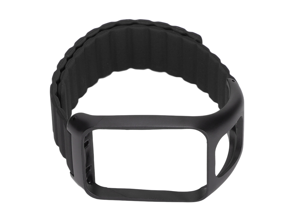 Aetheria pulseira de Relógio Silicone Magnética Ajustável para Tomtom Runner 2 Preta