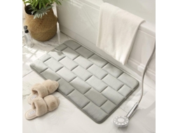 2026 tapete de Banho de Espuma de Memória Antiderrapante Absorvente Lavável 40x60cm Cinza