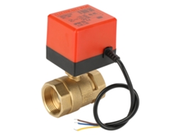Válvula De Esfera Eletrónica Brass Laxiscreed Dc 24v 2 Vias 3 Fios