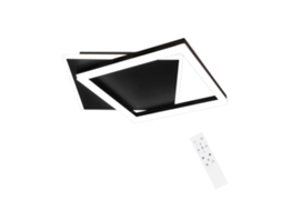 Nettlife Led Luz De Teto Quarto Preto Regulável 42 W Moderno Com Controlo Remoto Acrílico Quadrado Para Sala Estar Cozinha Sala Jantar