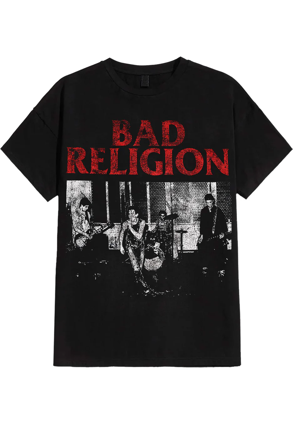 Size:xxxl Rockinstone Bad Religion - Live 1980 - T-shirt Unisex Adults