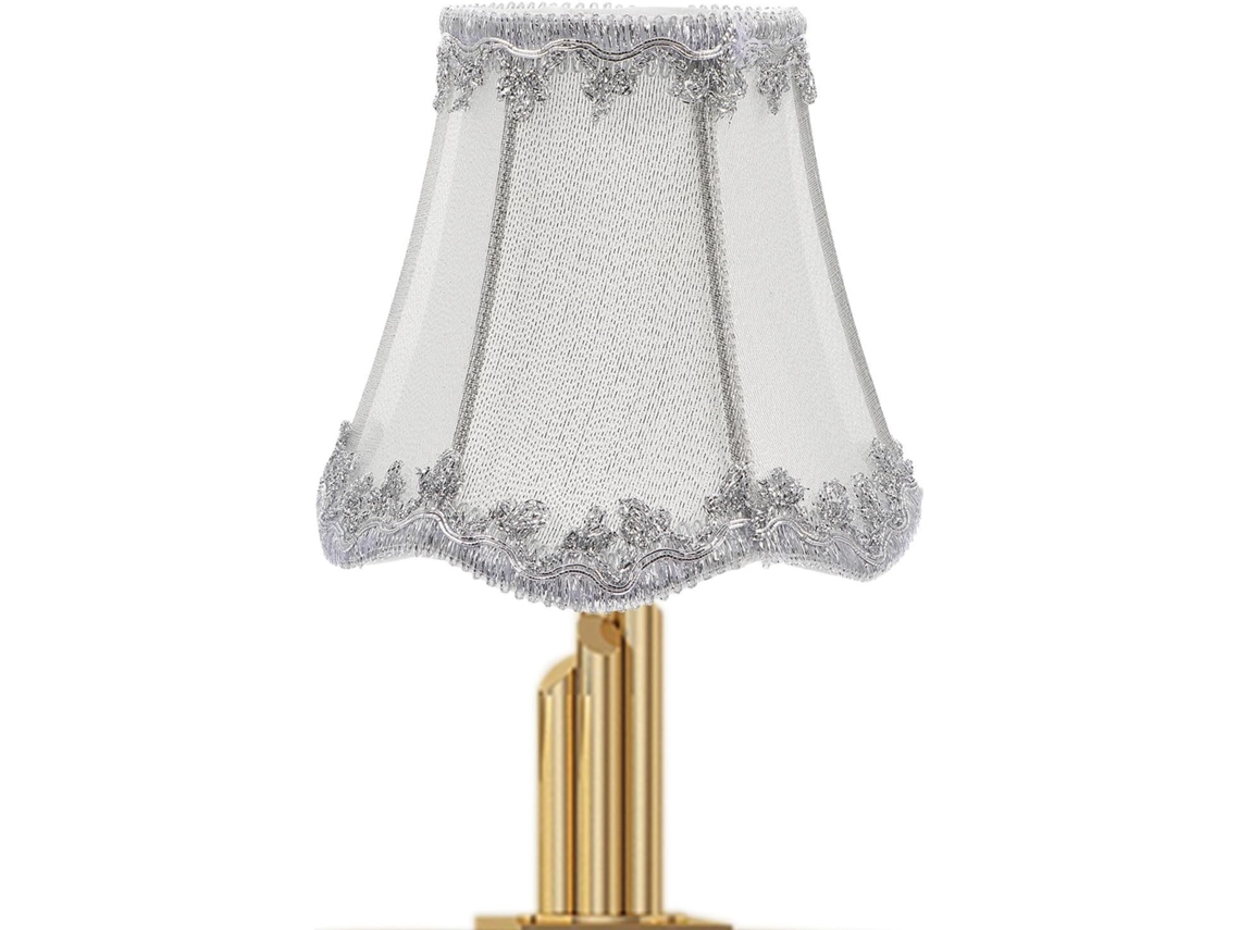 Abajur de Tecido para Sala Estar e Quarto, Prateado Substituição, Iluminação Suave Fácil Usar. GOKOCO