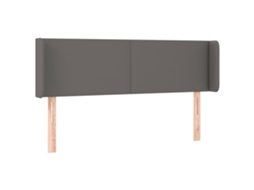 Headboard, Headboards Vidaxl Cinzeto Couro Artificial (147 X 16 X 78/88 Cm)