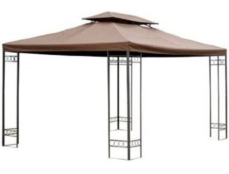 Outsunny tecto de Reposição para pavilhão cor café de poliéster 3x4m