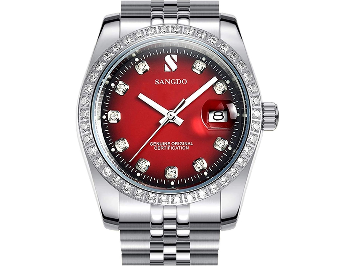 Lurelia Relógio Mecânico Masculino, Automático, Data/calendário, Luminoso, 36mm, Aço Inoxidável, Abs, Resistente À Água, Prata