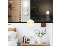 Luminária Noturna Led com Sensor de Movimento Getit e Função de Intensidade Ajustável, Compatível com Iluminação de Quartos e Corredores BRILVIBERA