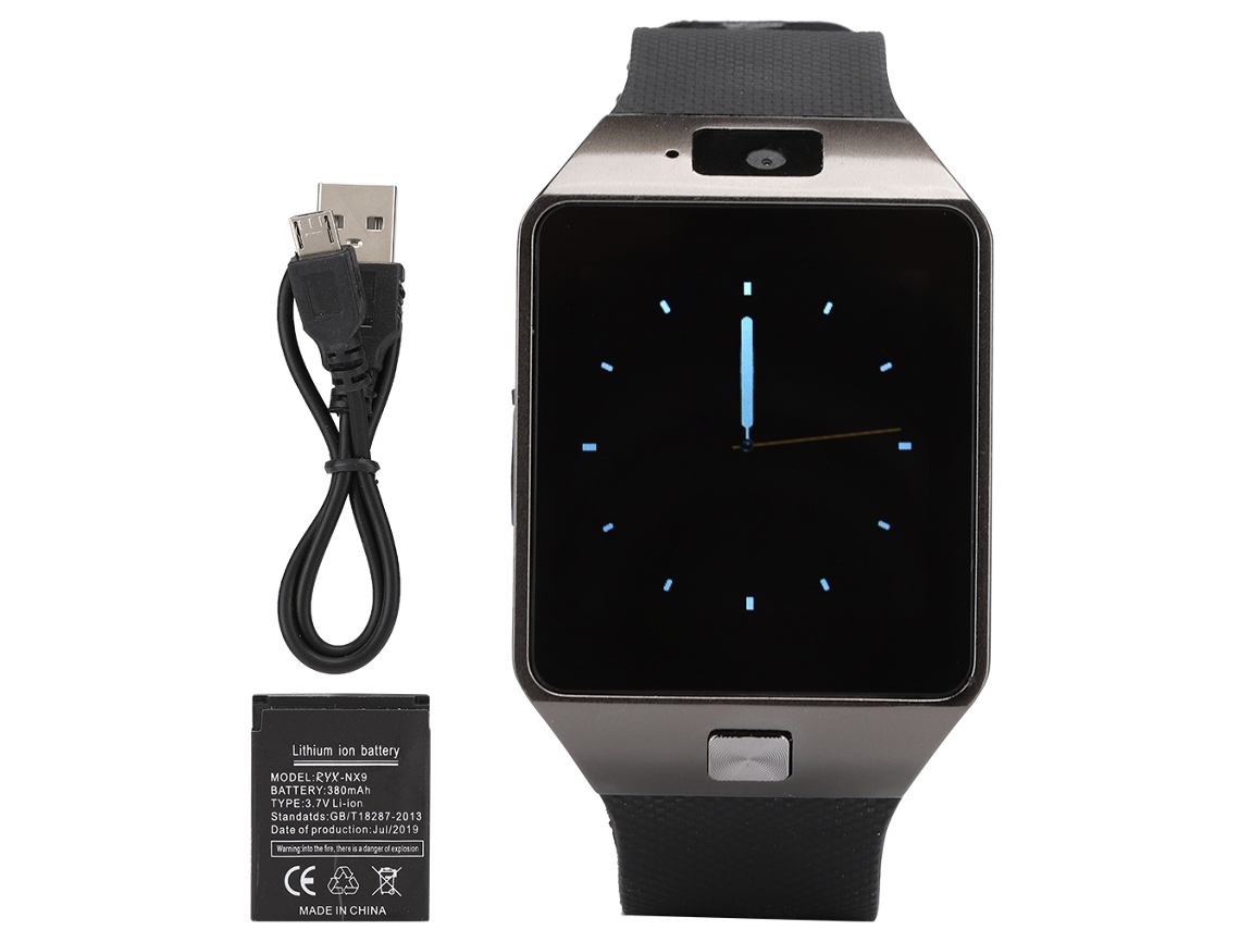 Relógio Inteligente EOOCOO com cartão SIM, tela sensível ao toque, Bluetooth e câmera