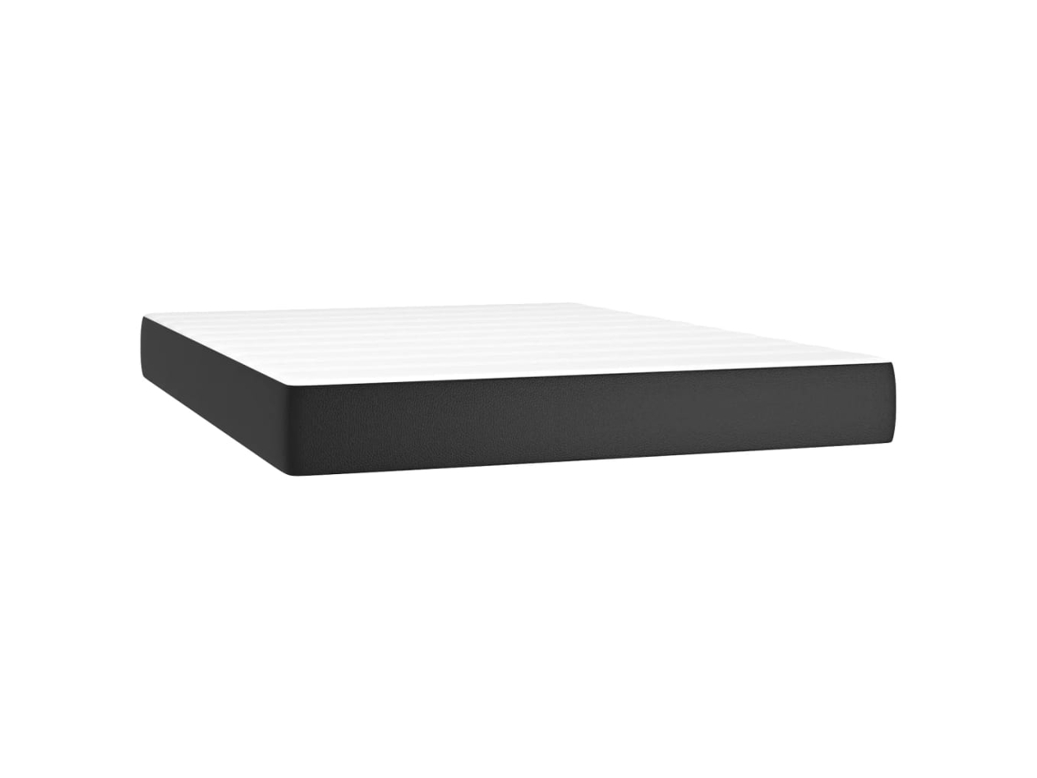 Pocket Spring Bed Mattress, Pocket Spring Bed Mattresses Vidaxl Preto Couro Artificial (140 X 200 Cm)