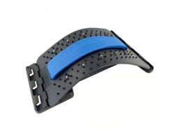 (azul) Massageador E Alongador De Costas Ajustável Em Vários Níveis Com Acupuntura Para A Região Lombar E Cervical.