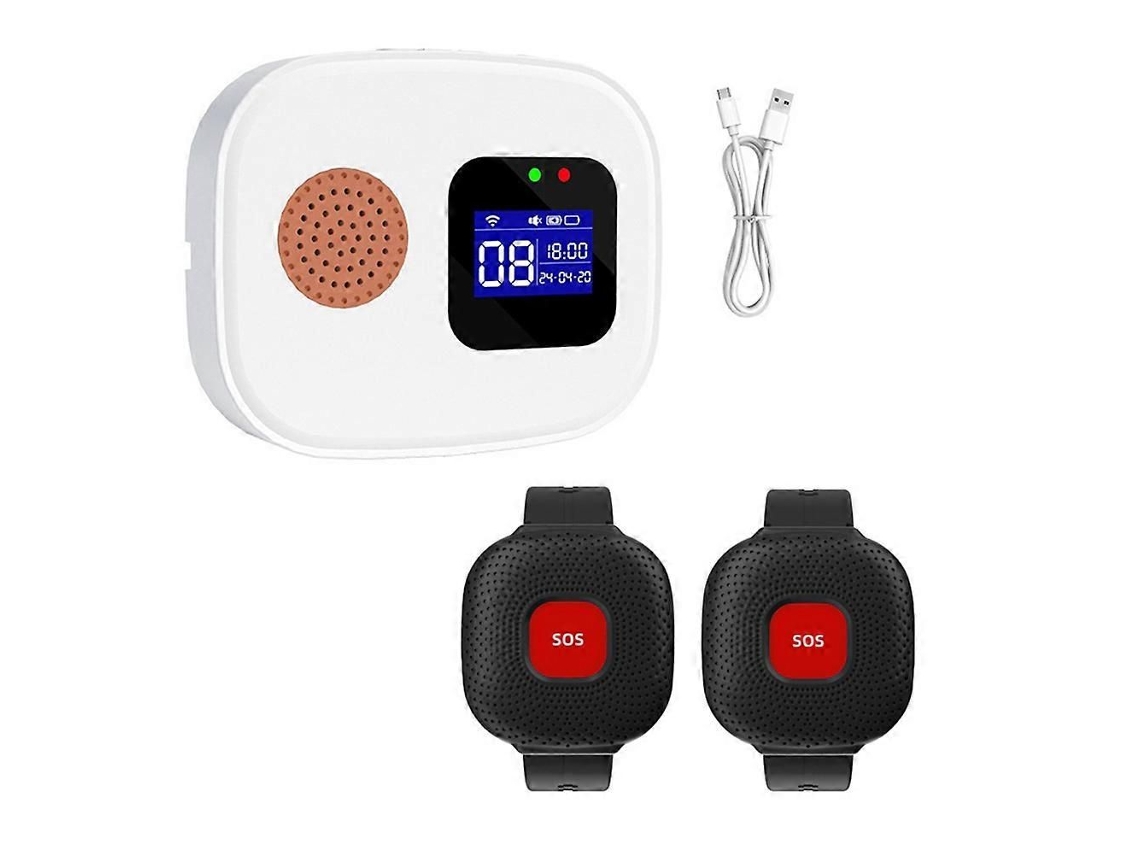 Sistema De Chamada Inteligente Com Pager Wi-fi Para Cuidadores Idosos, Sistema De Alerta Hospitalar Com Visor Digital E Campainha Para Restaurantes.