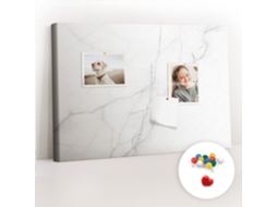 Quadro De Cortiça Mármore Decorativo Para O Escritório Espelharte (60x40 Cm)