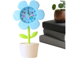 Despertador Decorativo Silencioso Em Um Vaso De Flores