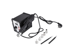 Pistola De Aire Caliente 868d 700w Com Tela Digital E 5 Bicos Ajuste De Temperatura Led
