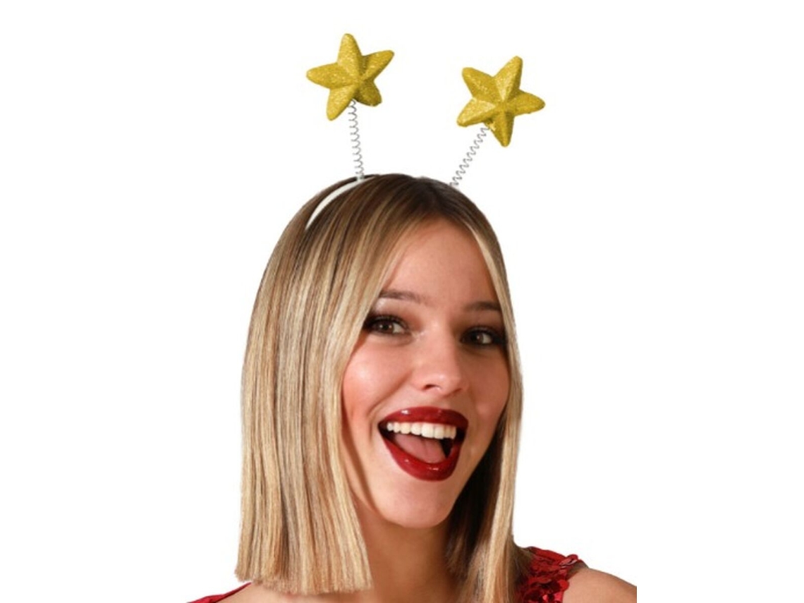 Diadema Estrelas Dourado