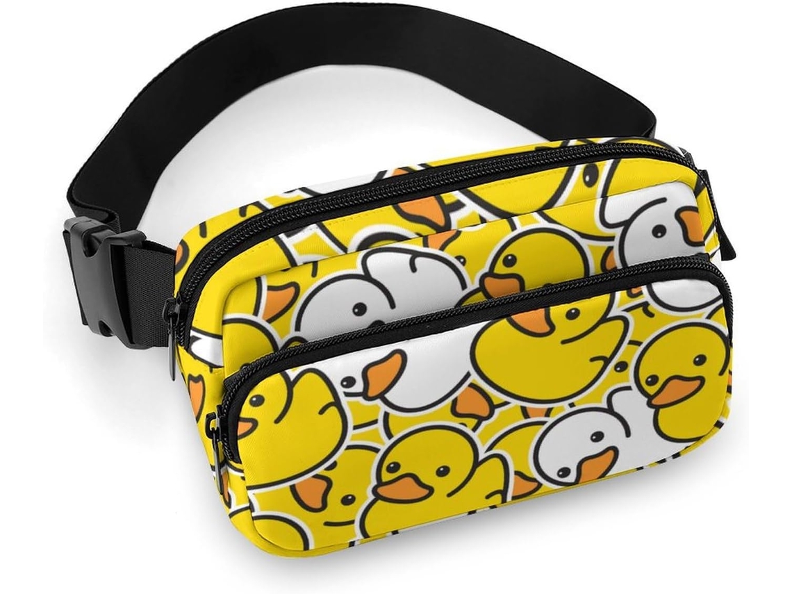 Pochete Estampada, Prática E Eficiente, Com Um Adorável Patinho Borracha