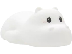 Luminária Noturna Fofa De Silicone Para Crianças, Com Formato De Animal, Colorida E Recarregável Por Toque.