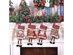 Medias De Navidad 2025 Adecuadas Para Colgar Con Diseño Temático Y Gran Tamaño 34x18 Cm