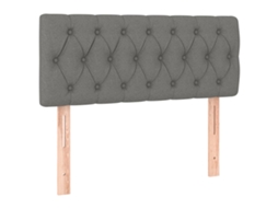 Cabeceira de Cama Tecido Cinzento Escuro MAISON EXCLUSIVE (100x7x78 cm)
