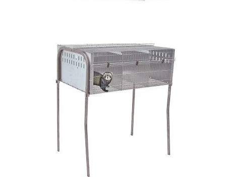 Gaiola para Furões GÓMEZ Y CRESPO 3 Departamentos (Cinzento - 103x75x119cm)