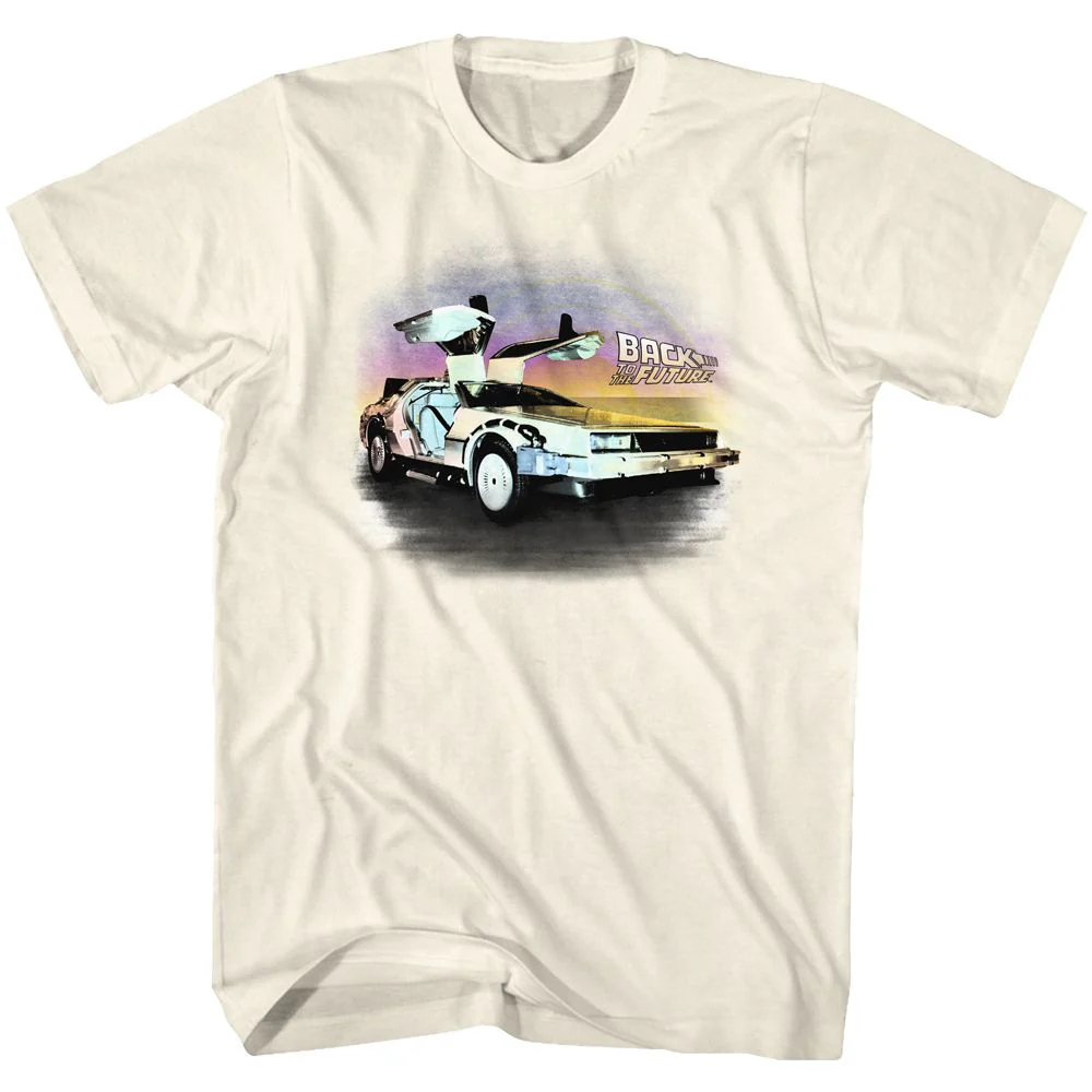Unisex Adult T-shirt Rockinstone Back To The Future Movie Been Back Solid Natural Sizexl