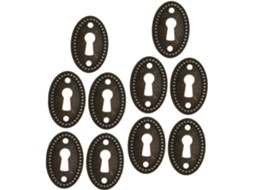 Inoomp Conjunto De 10-tampas Ovais Para Fechaduras Armários E Paredes Em Liga Zinco Com Design Decorativo Inspiração