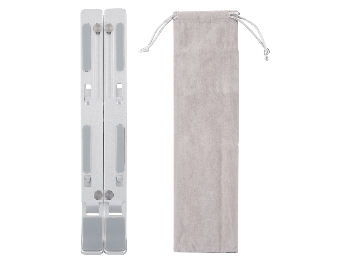 Suporte Para Notebook E Laptop, Ajustável, Plegável, De Alumínio.