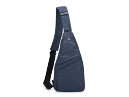 Bolsa Bandolera Antirrobo Leve com Bolsillos para Homens e Mulheres Azul S/MARCA