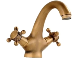 Torneira Antiga Para Banheiro E Torneira Cold Crane Em Bronze Escovado, Torneira Preta Salan Swan.