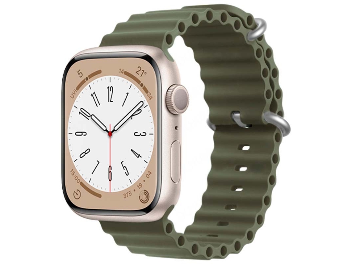 Pulseira Apple Watch 38/40/41Mm Wave Verde Alpino Oem