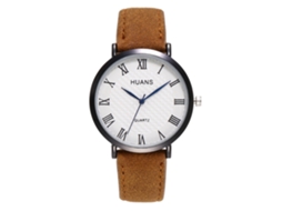 Relógio de quartzo masculino com pulseira de couro Zlf0392 Zhoulianfa, um presente simples e elegante para amantes de café.