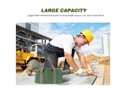 Laxiscreed Mala De Ferramentas Multifuncional Com Grande Capacidade E Tecido Resistente