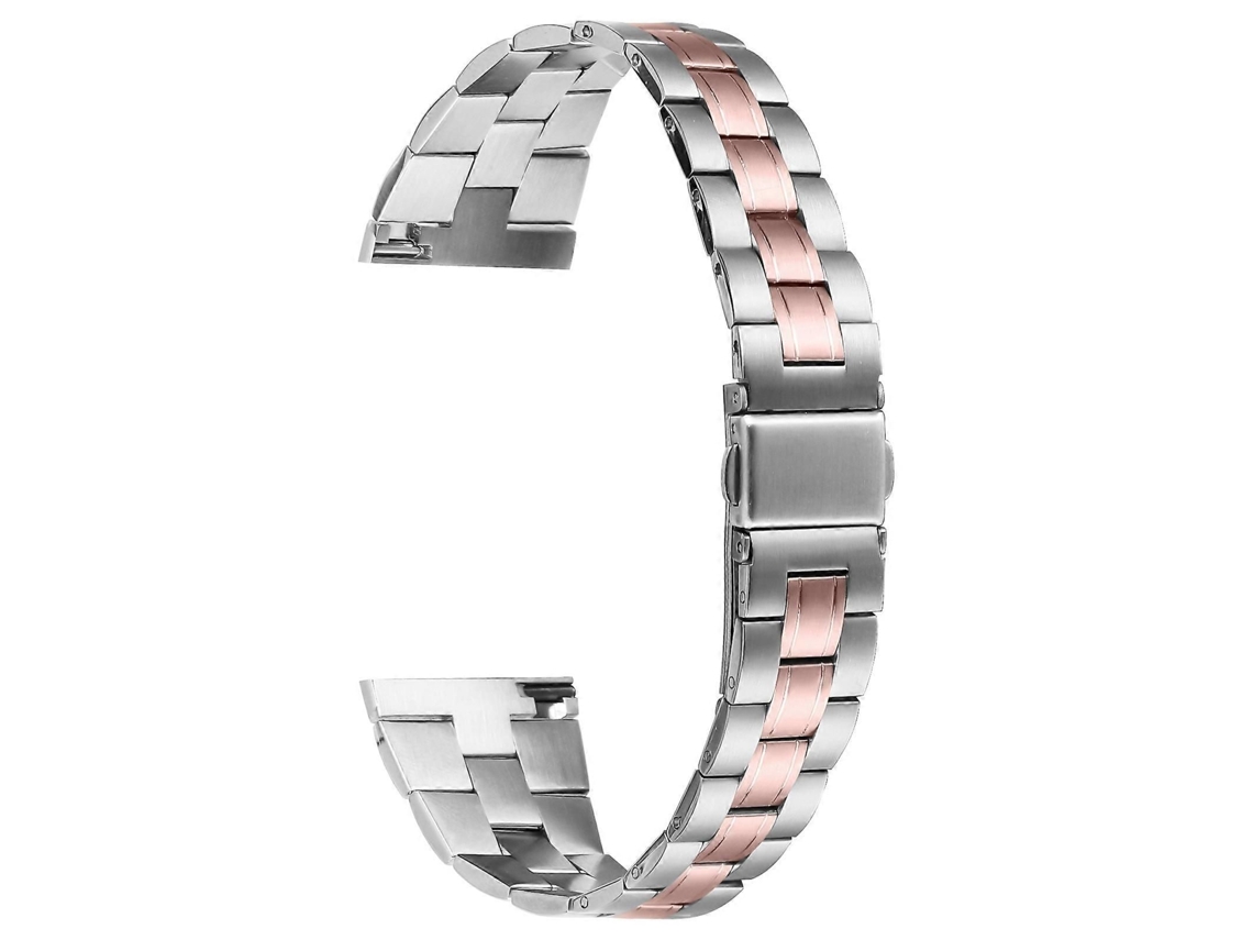 Pulseira de Aço com Três Contas para Ticwatch Pro GOKOCO
