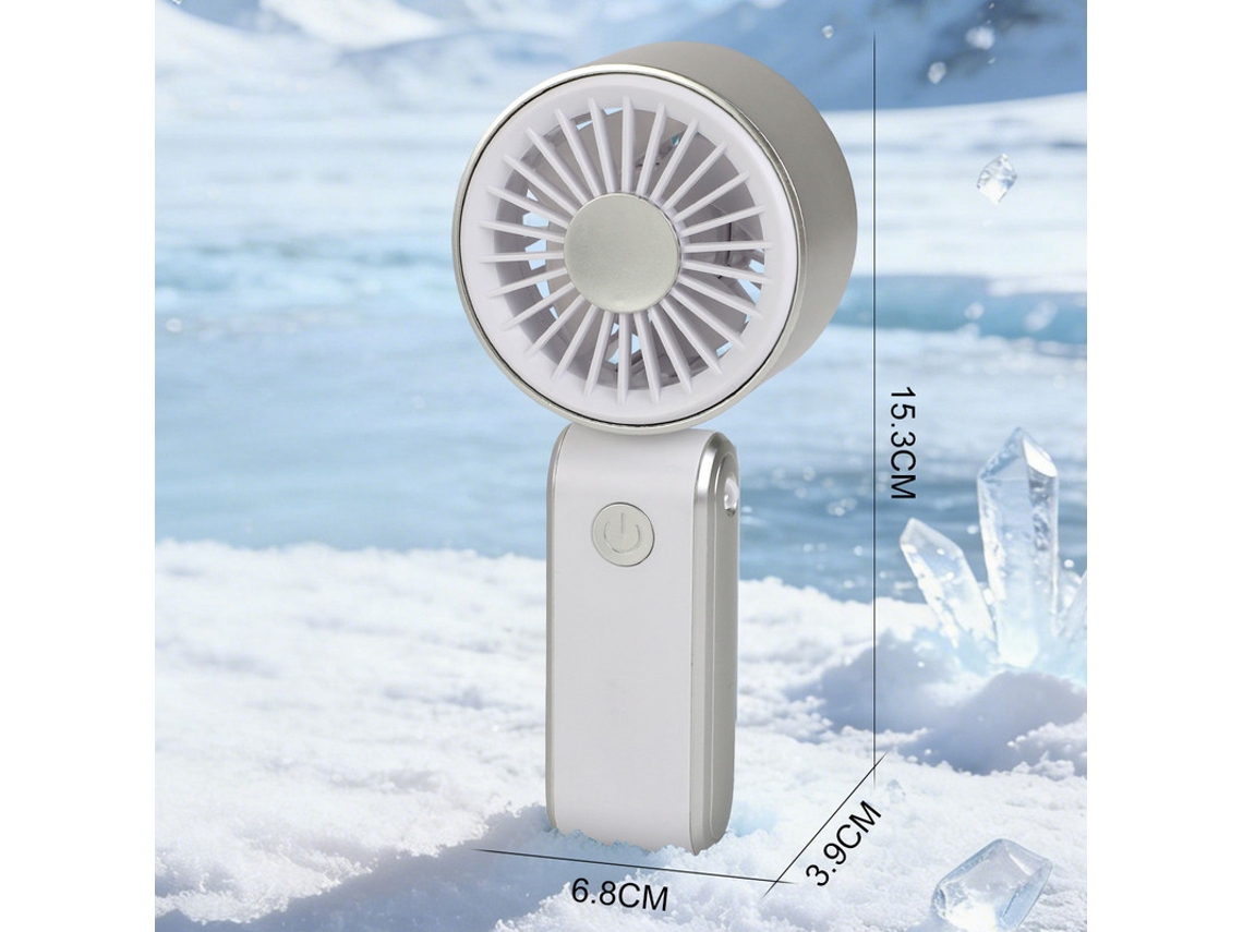 Mini ventilador em forma de polvo, oscilante, preto