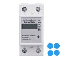 Medidor de Energia Inteligente Wifi Lcd Hogar Tuya Monofásico 2p Din Rail Ac90 250v Zmai 90 | S/MARCA