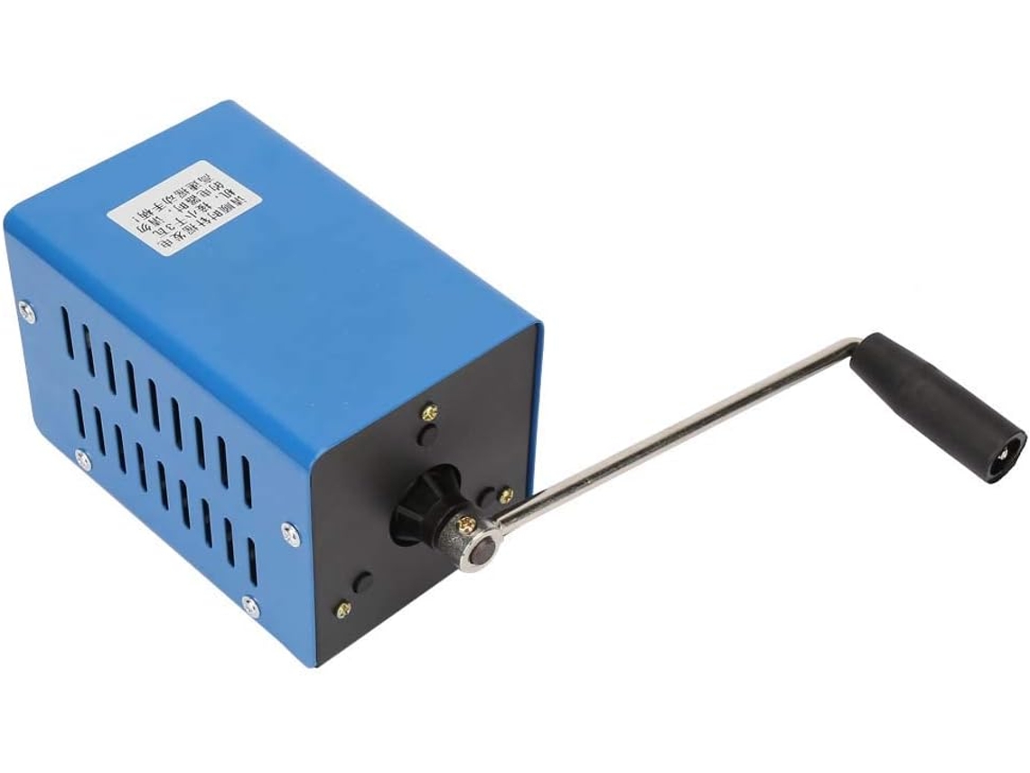 Gerador de energia portátil AQUAFORGE 20W, multifuncional, manivela, carregamento USB