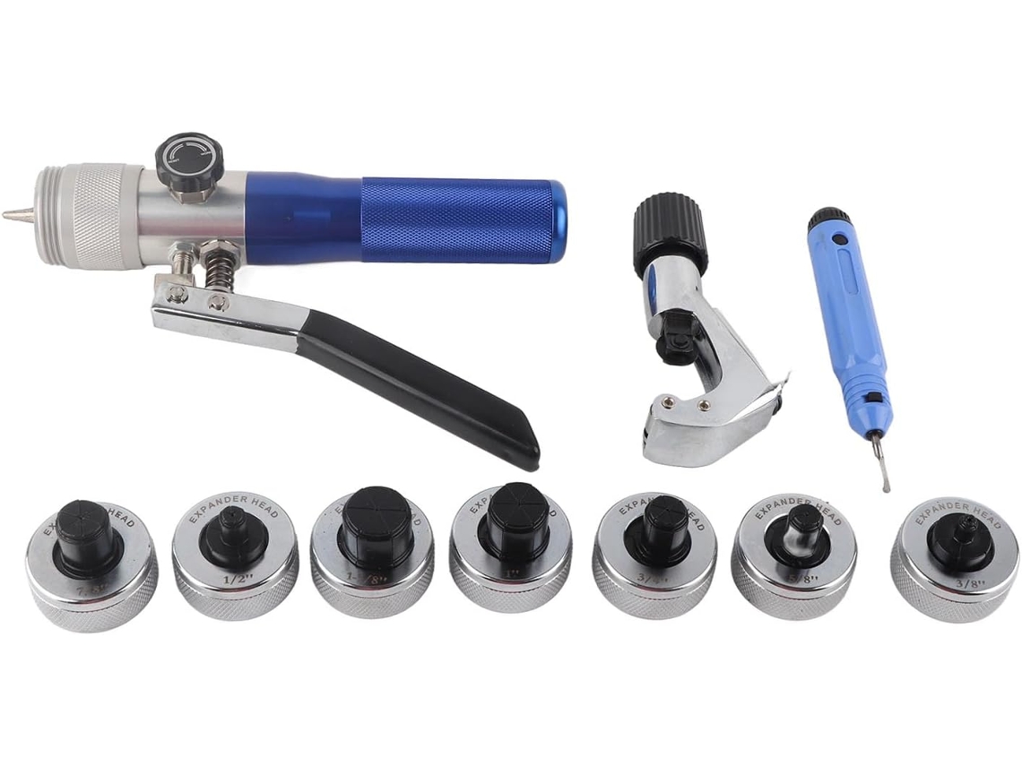 Expansor De Tubos De Cobre E Alumínio Com 7 Cabeçotes De Expansão Para Um