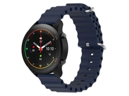 Pulseira De Silicone De Cor Sólida Estilo Oceano Para Xiaomi Mi Watch S1 Pro 22mm