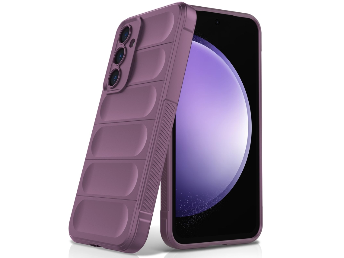 Capa De Silicone Resistente A Impactos Para Samsung S23 Fe - Roxa