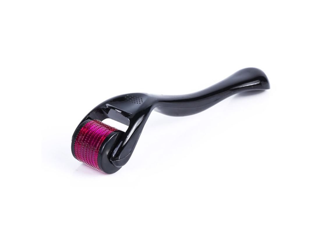 Roller de microagulhas com 540 agulhas de titânio de 0,3 mm, adequado para rosto, barba e cabelo. Roxo Roxo HEXINYIGJLY