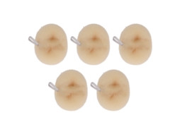 5pcs Esponja De Banho De Lufa Para Limpeza Profunda, Espuma Densa E Massagem Corporal Amarela Vante