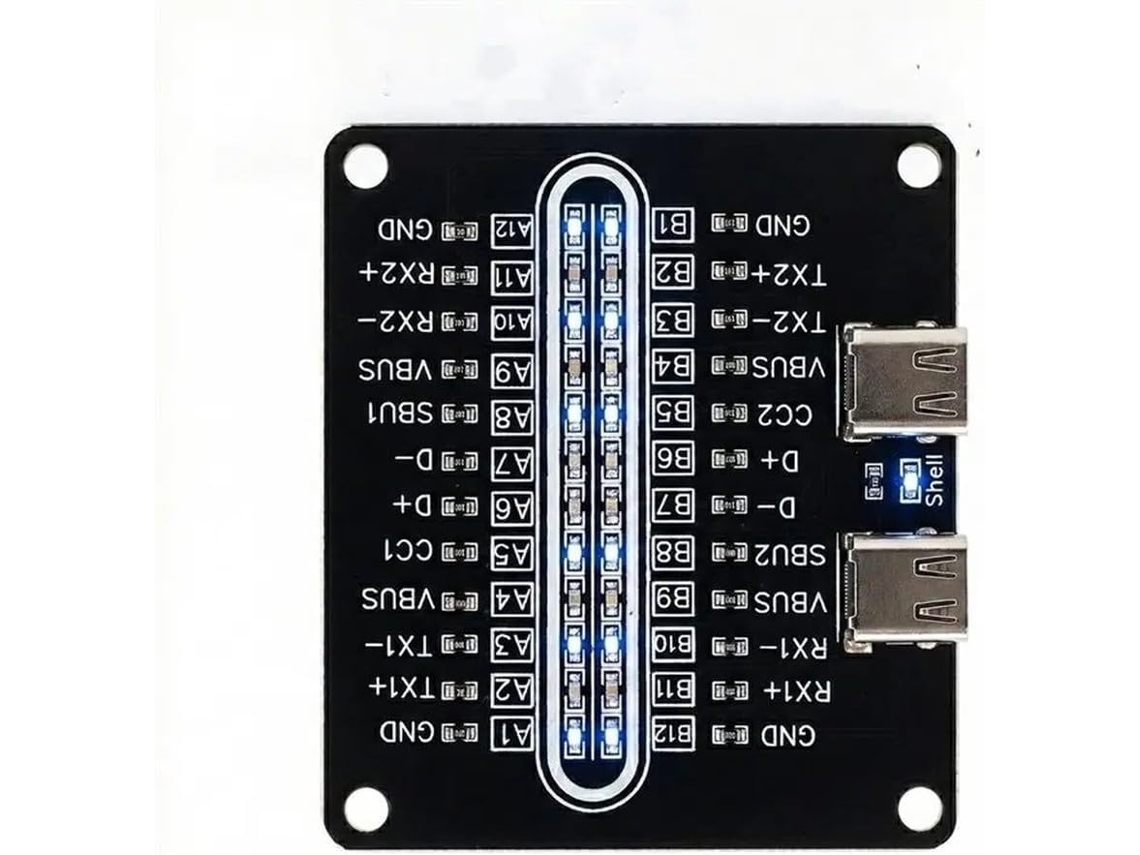 Detector De Cabos Compacto Tipo C Com Dados De Teste Rápido