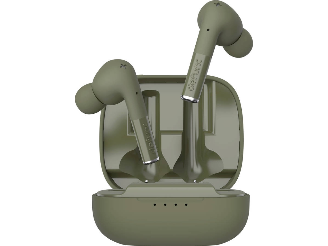 Auriculares Bluetooth True Wireless DEFUNC Gaming (In Ear - Microfone - Verde)