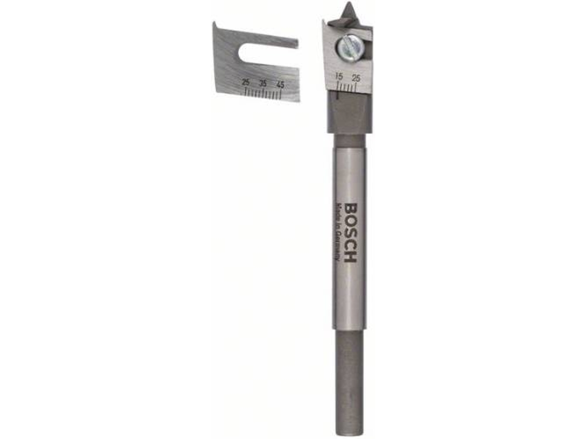 Broca de Fresa Plana BOSCH Regulável D= 15,0 - 45,0 mm; C= 165 mm