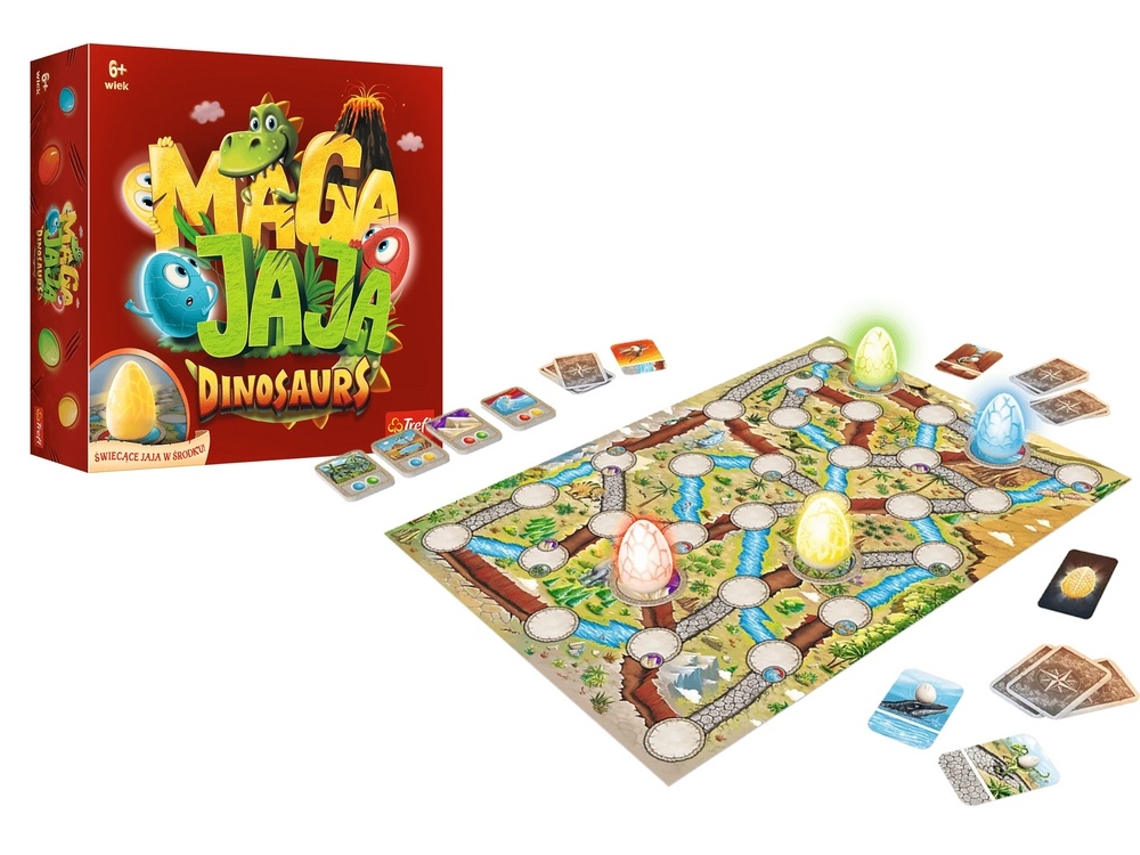 Jogo De Tabuleiro Para Toda A Família Tema Dinossauros, A Partir De 5 Anos Aquaforge