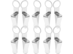 Conjunto de 10 adaptadores de metal para ventilação de carro, fácil instalação.