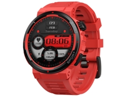 Relógio inteligente Bestvite com chamadas Bluetooth, tela AMOLED e nova experiência 3D interativa (vermelho)