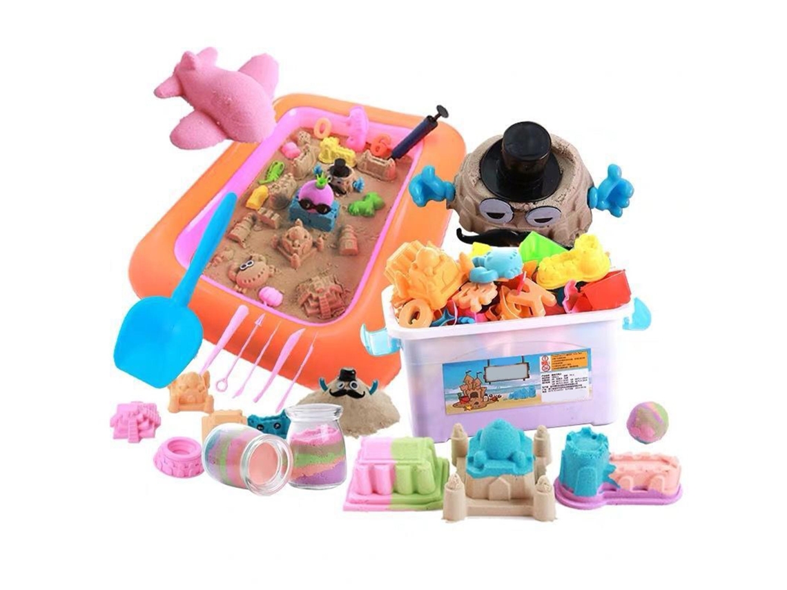 Mali conjunto de Brinquedos de Areia para Praia 39 Acessórios Areia Rosa Seguro para Crianças