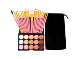 Pincéis De Maquiagem Concealer E Paleta Kit Completo