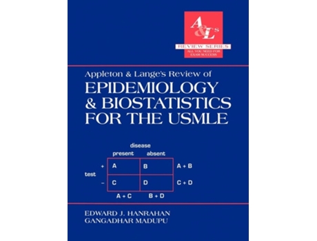 Livro Appleton & Lange's Review of Epidemiology & Biostatistics for the USMLE de Edward J. Hanrahan ( Inglês )