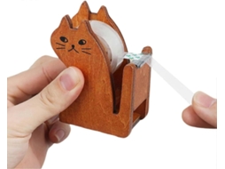 Dispensador De Fita Adesiva Linden Tree, Porta-fita Em Formato Gato, Fofo Com 1 Rolo Adesiva, P Resente Criativo Para Crian